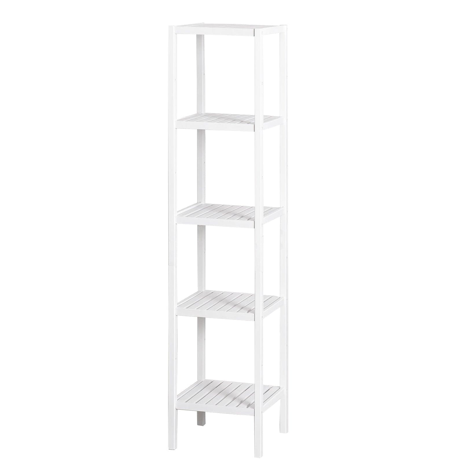 Mobiletto multiuso con ripiani scaffale moderno in legno Bianco in Cassettiere Decor Space - Altamura, commercioVirtuoso.it