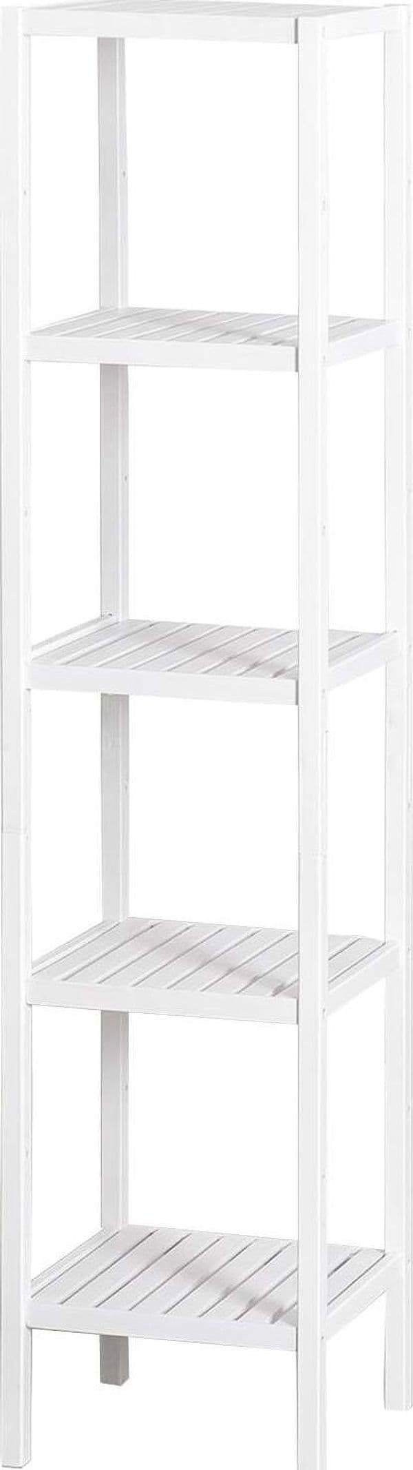 Mobiletto multiuso con ripiani scaffale moderno in legno Bianco Casa e cucina/Organizzazione interni/Porta oggetti cassetti e scaffali/Cassettiere Decor Space - Altamura, Commerciovirtuoso.it
