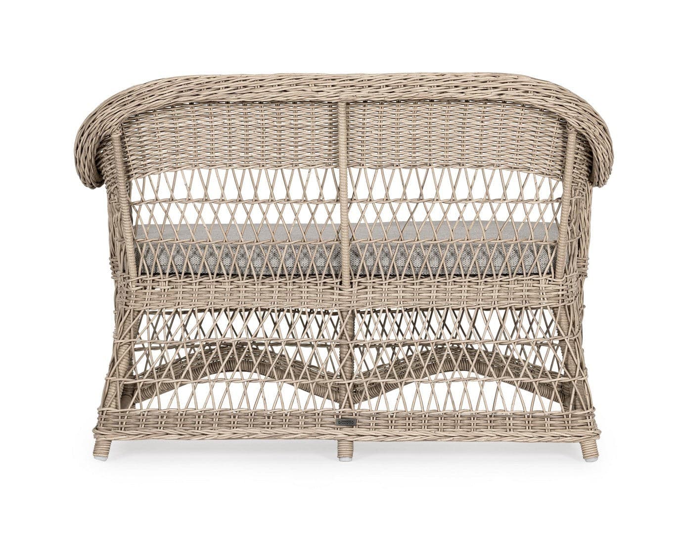Divano "Jupiter" a due posti, con cuscini comodi e sfoderabili, in fibra sintetica Giardino e giardinaggio/Arredamento da giardino e accessori/Divani Decor Space - Altamura, Commerciovirtuoso.it