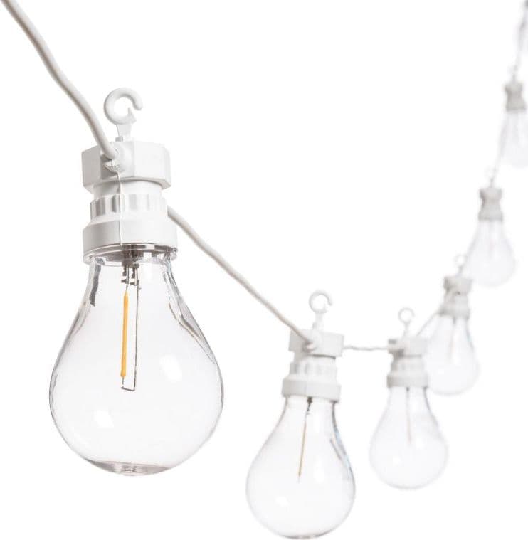 Catena prolungabile, lampadine con filamenti luce naturale cordoniera per esterni in Catene luminose Decor Space - Altamura, commercioVirtuoso.it