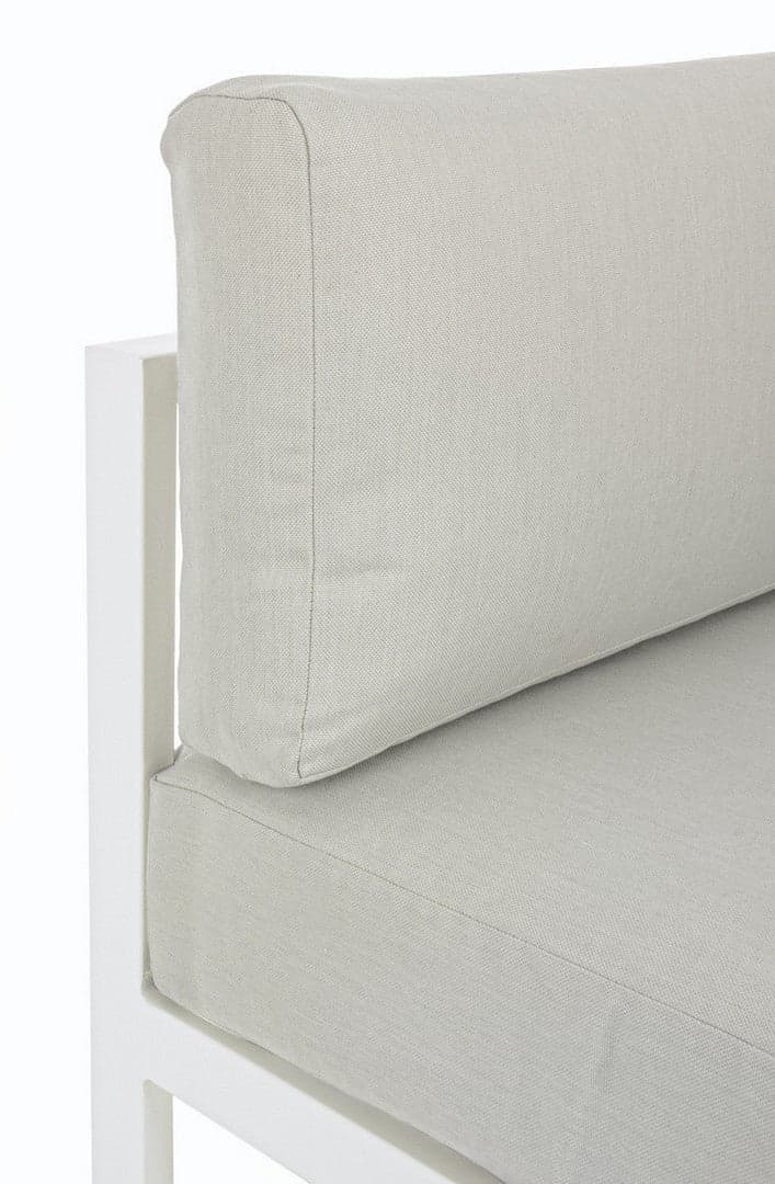 Poltrona angolare "Marinel" con struttura in alluminio, con cuscini e seduta in textilene Giardino e giardinaggio/Arredamento da giardino e accessori/Set di mobili Decor Space - Altamura, Commerciovirtuoso.it