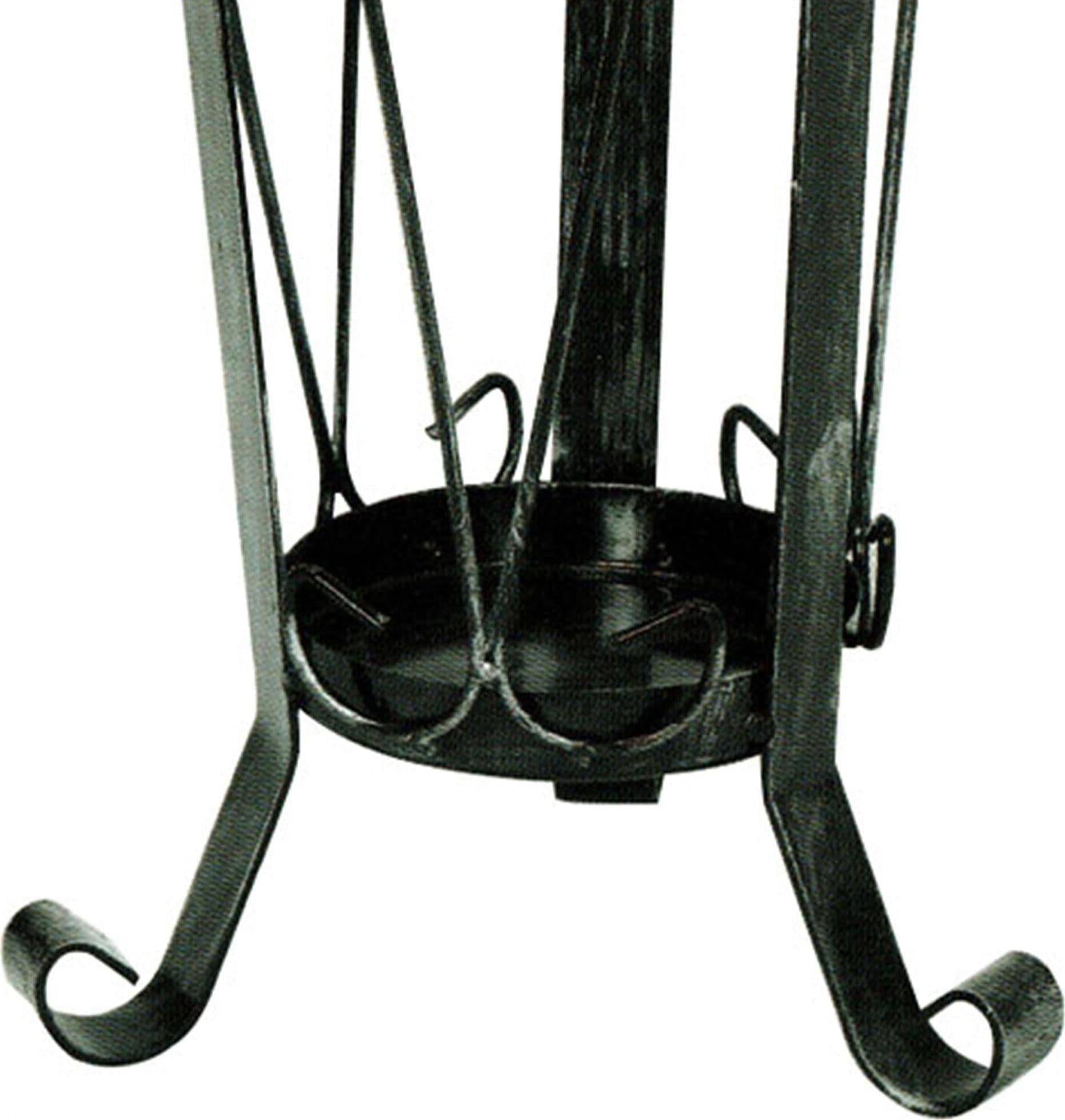 Portaombrelli in ferro battuto h 48 cm nero con pomelli in ottone Casa e cucina/Arredamento/Ingresso/Portaombrelli Decor Space - Altamura, Commerciovirtuoso.it