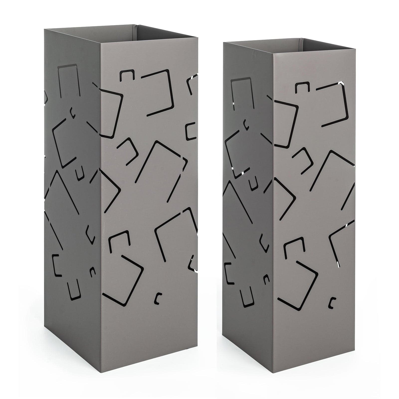 Set di 2 porta ombrelli "Drizzle" quadrato moderno per interno con decorazione - 19
