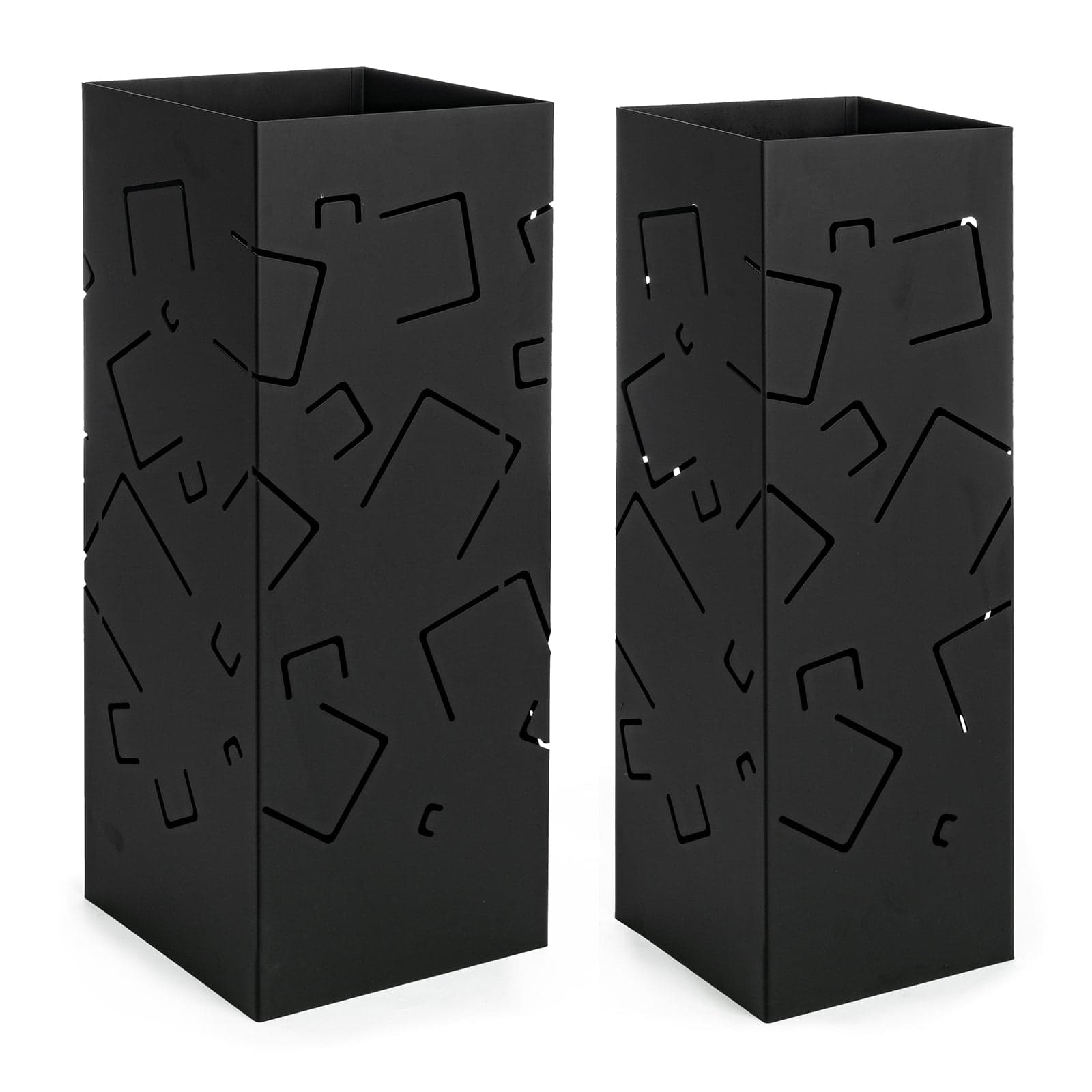 Set di 2 porta ombrelli "Drizzle" quadrato moderno per interno con decorazione in Portaombrelli Decor Space - Altamura, commercioVirtuoso.it