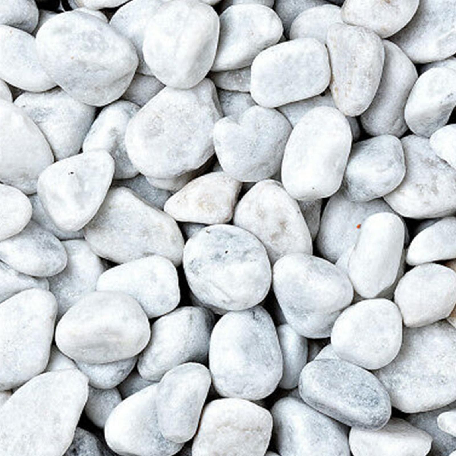 Ciottoli marmo bianco Carrara, sassi decorativi per giardini, 25-40 mm 1 kg in Universale Decor Space - Altamura, commercioVirtuoso.it