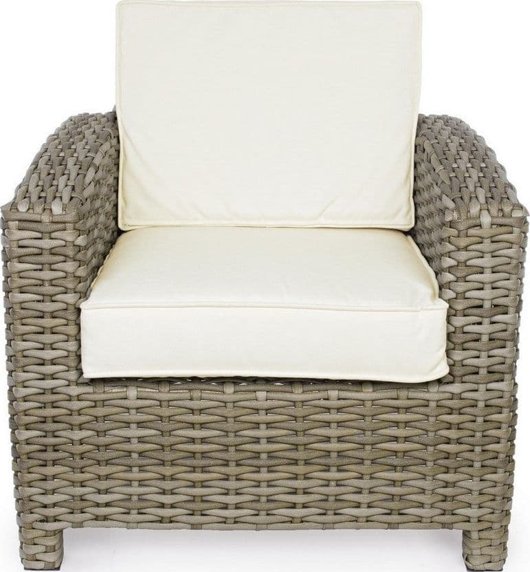 Poltrona "lesly" Con Cuscini Comodi E Sfoderabili, Struttura Resistente Per Esterno Giardino e giardinaggio/Arredamento da giardino e accessori/Poltrone Decor Space - Altamura, Commerciovirtuoso.it