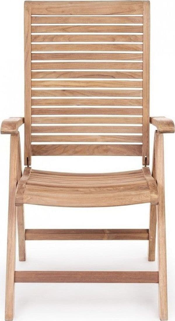 Poltrona reclinabile "Maryland" in legno teak per esterno, 5 posizioni e pieghevole in Poltrone Decor Space - Altamura, commercioVirtuoso.it