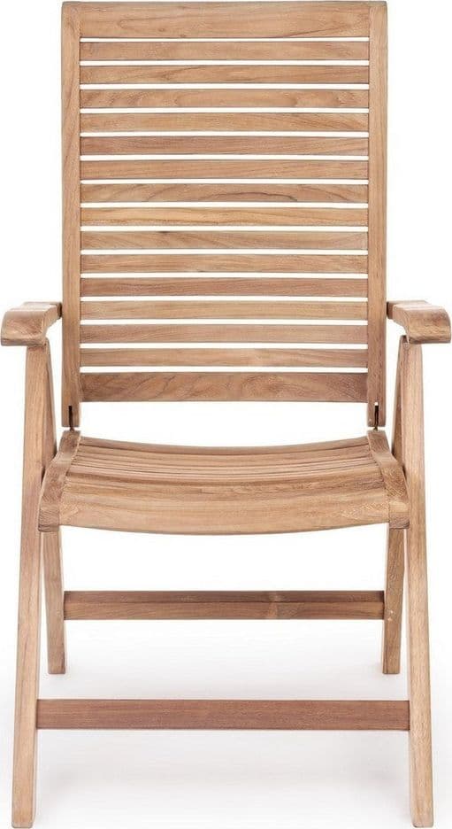 Poltrona reclinabile "Maryland" in legno teak per esterno, 5 posizioni e pieghevole in Poltrone Decor Space - Altamura, commercioVirtuoso.it
