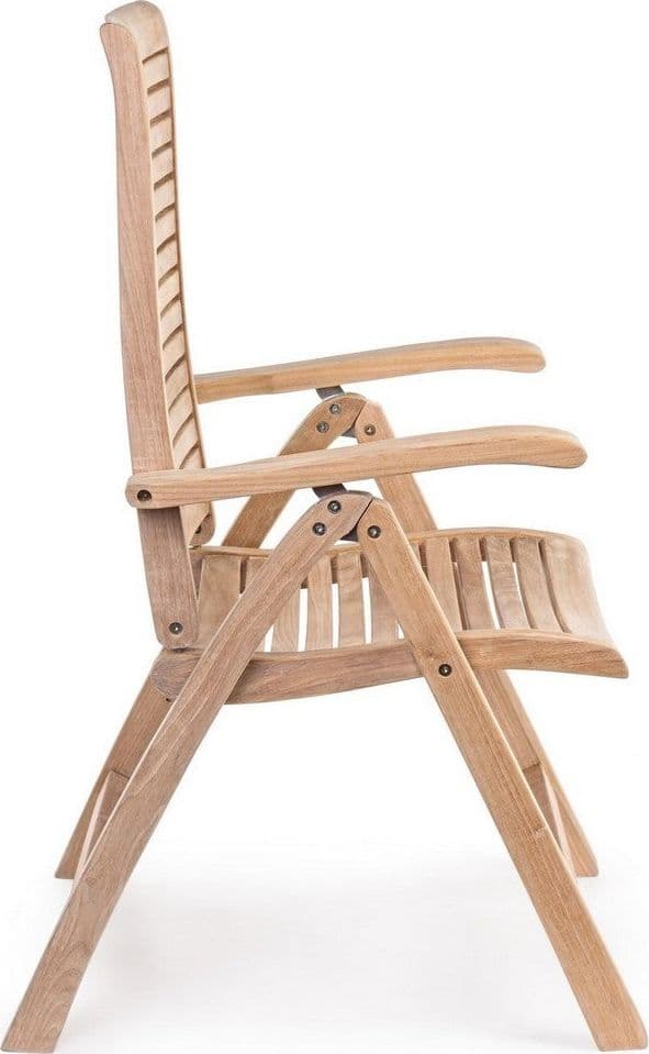 Poltrona reclinabile "Maryland" in legno teak per esterno, 5 posizioni e pieghevole in Poltrone Decor Space - Altamura, commercioVirtuoso.it
