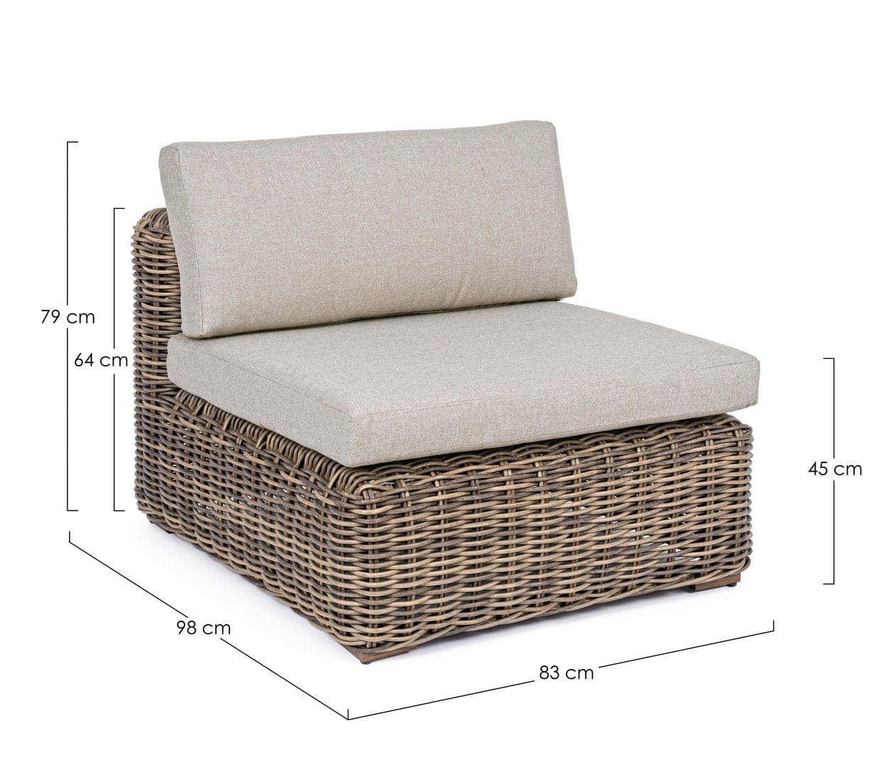 Poltrona "coraline" Struttura In Alluminio, Per Esterno, Cuscini Seduta E Schienale Sfoderabili Giardino e giardinaggio/Arredamento da giardino e accessori/Poltrone Decor Space - Altamura, Commerciovirtuoso.it