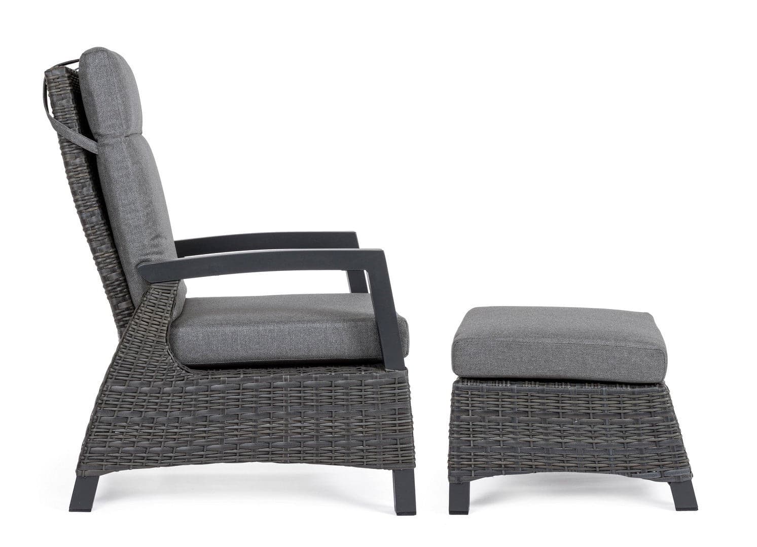 Poltrona Reclinabile "britton" Con Braccioli, Cuscini Comodi E Sfoderabili, In Alluminio Giardino e giardinaggio/Arredamento da giardino e accessori/Poltrone Decor Space - Altamura, Commerciovirtuoso.it