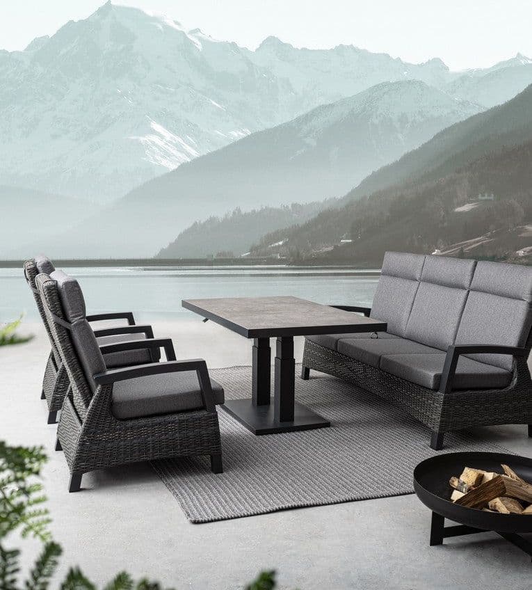 Poltrona Reclinabile "britton" Con Braccioli, Cuscini Comodi E Sfoderabili, In Alluminio Giardino e giardinaggio/Arredamento da giardino e accessori/Poltrone Decor Space - Altamura, Commerciovirtuoso.it