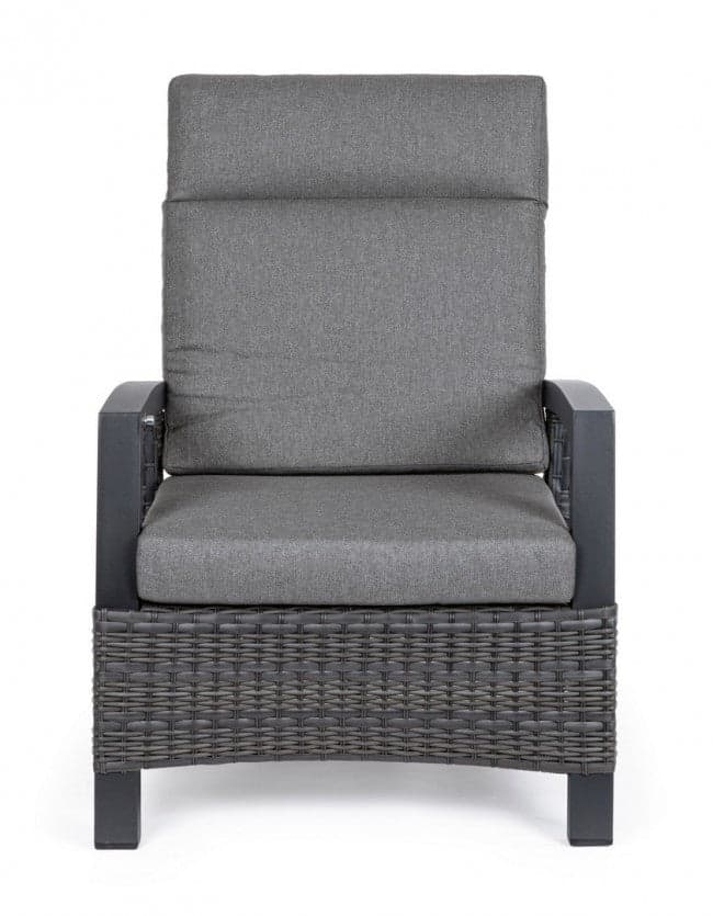 Poltrona Reclinabile "britton" Con Braccioli, Cuscini Comodi E Sfoderabili, In Alluminio Giardino e giardinaggio/Arredamento da giardino e accessori/Poltrone Decor Space - Altamura, Commerciovirtuoso.it