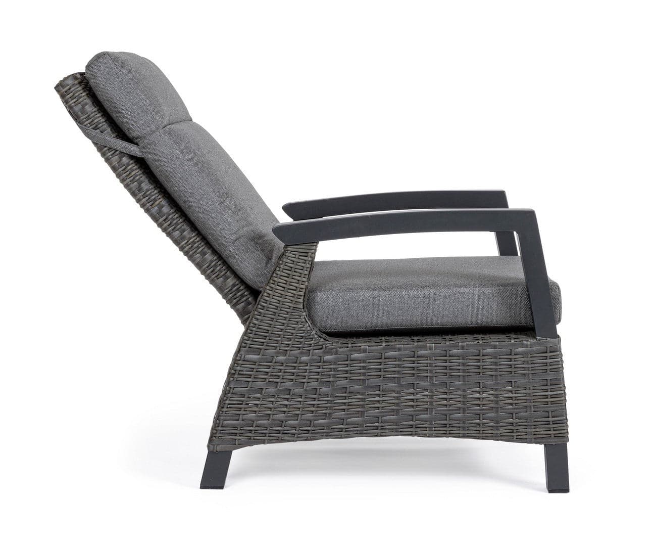 Poltrona Reclinabile "britton" Con Braccioli, Cuscini Comodi E Sfoderabili, In Alluminio Giardino e giardinaggio/Arredamento da giardino e accessori/Poltrone Decor Space - Altamura, Commerciovirtuoso.it