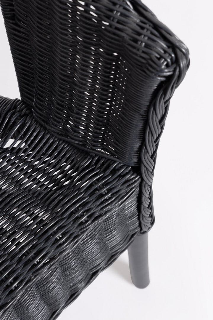 Poltrona "Allis" con braccioli, struttura in rattan, impilabile, per esterno in Poltrone Decor Space - Altamura, commercioVirtuoso.it