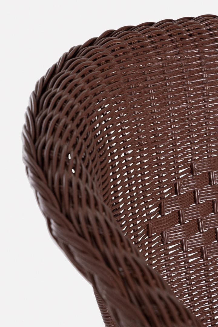Poltrona "Allis" con braccioli, struttura in rattan, impilabile, per esterno in Poltrone Decor Space - Altamura, commercioVirtuoso.it