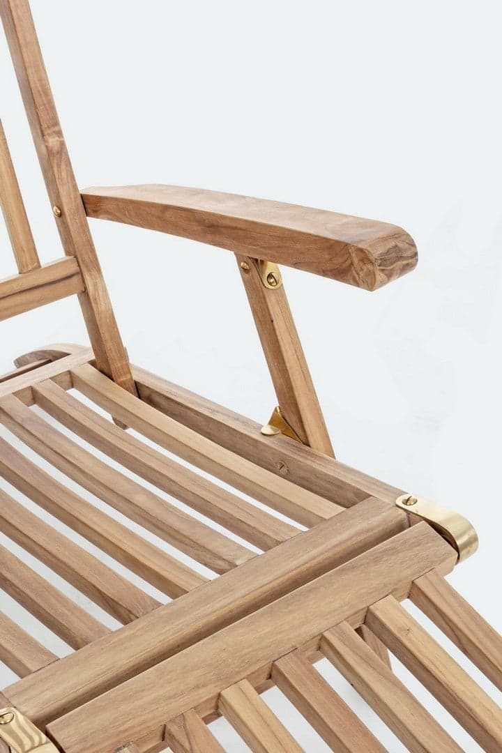 Poltrona "Veradero" in legno di teak per esterno, schienale declinabile a 3 posizioni, pieghevole in Poltrone Decor Space - Altamura, commercioVirtuoso.it