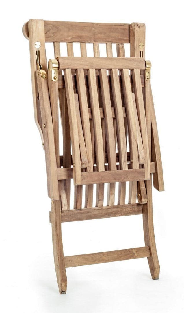 Poltrona "veradero" In Legno Di Teak Per Esterno, Schienale Declinabile A 3 Posizioni, Pieghevole Giardino e giardinaggio/Arredamento da giardino e accessori/Poltrone Decor Space - Altamura, Commerciovirtuoso.it