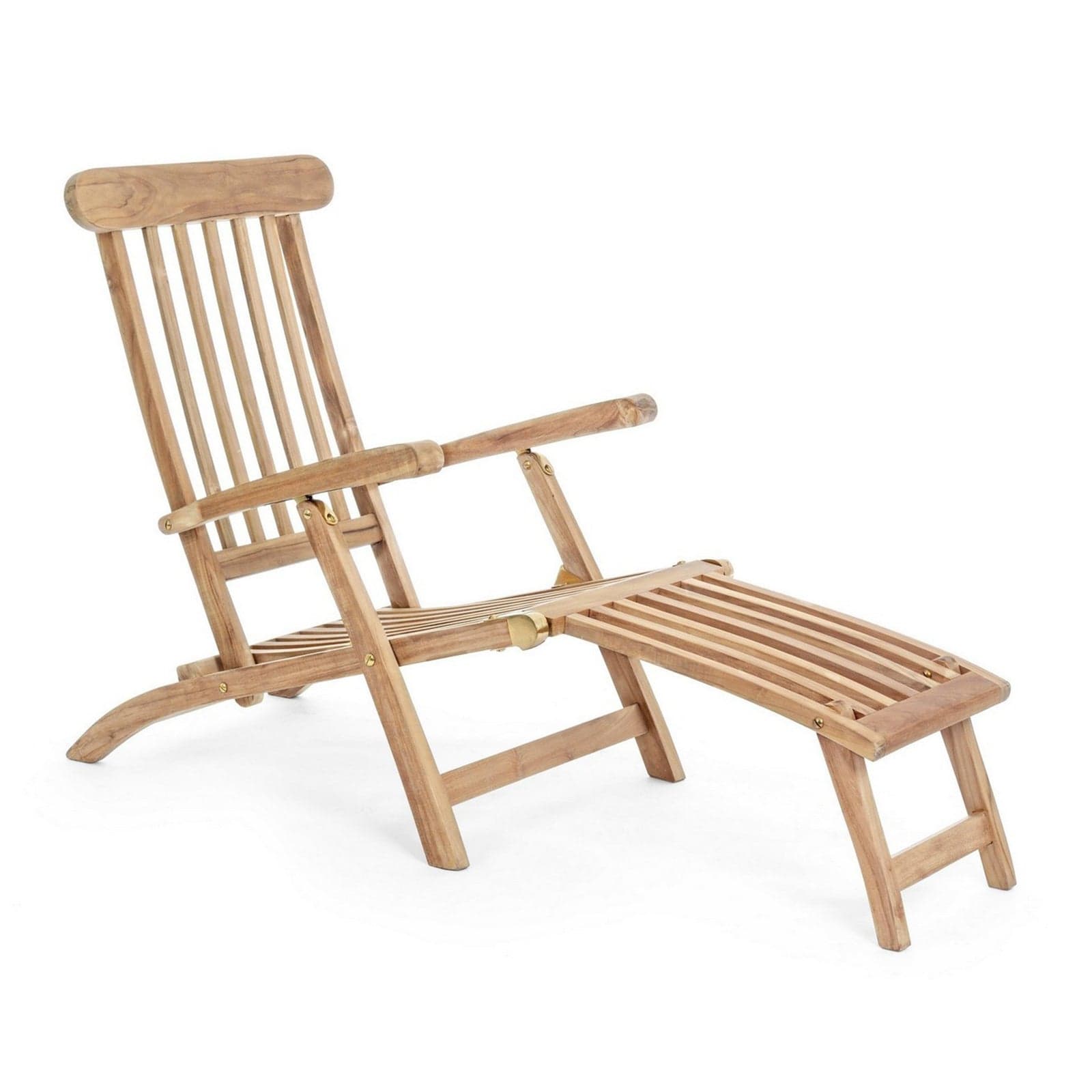 Poltrona "Veradero" in legno di teak per esterno, schienale declinabile a 3 posizioni, pieghevole in Poltrone Decor Space - Altamura, commercioVirtuoso.it