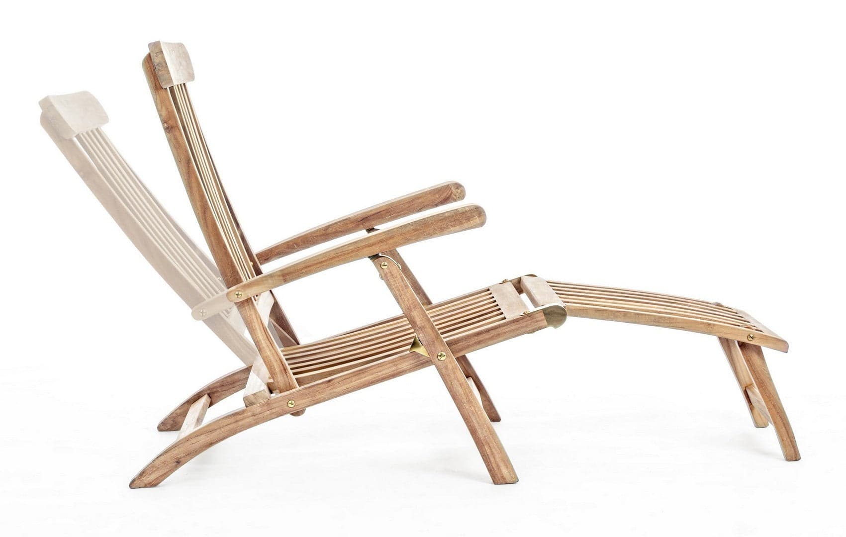 Poltrona "Veradero" in legno di teak per esterno, schienale declinabile a 3 posizioni, pieghevole in Poltrone Decor Space - Altamura, commercioVirtuoso.it