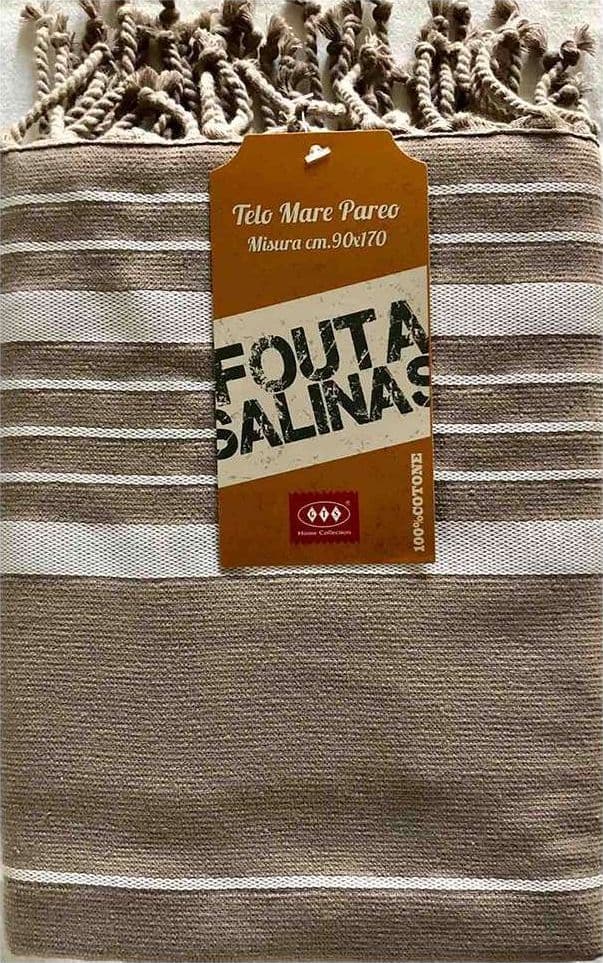 SEAMAR - TELO MARE FOUTA SALINAS SPUGNA E COTONE 90X170 RIFINITO CON FRANGE - 8