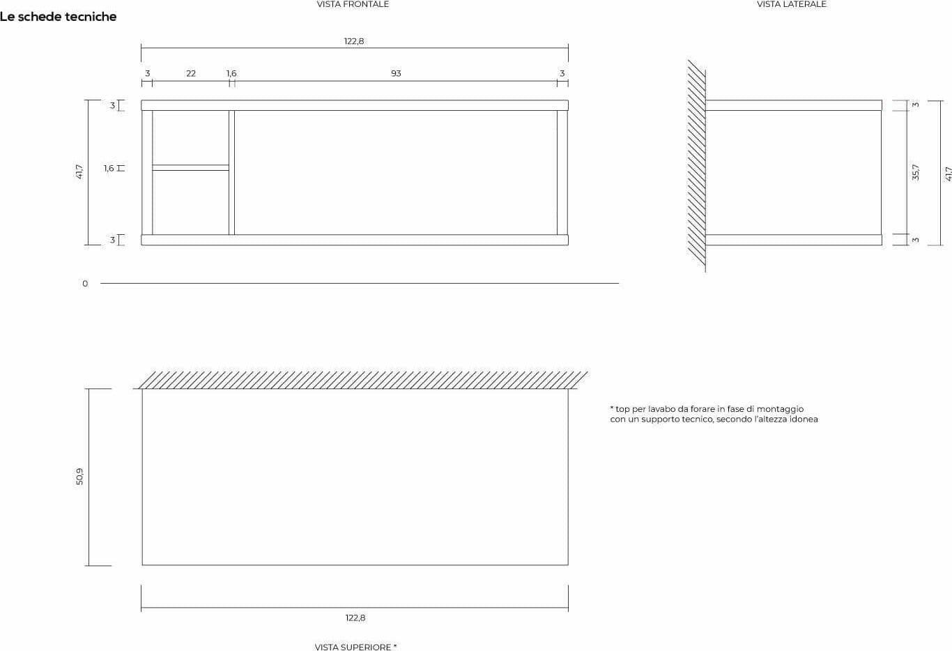 Mobili da bagno sospeso completo con lavabo, colonna e cassettiera rovere e marmo Casa e cucina/Bagno/Mobili da bagno/Mobiletti e armadietti/Mobili a terra Decor Space - Altamura, Commerciovirtuoso.it