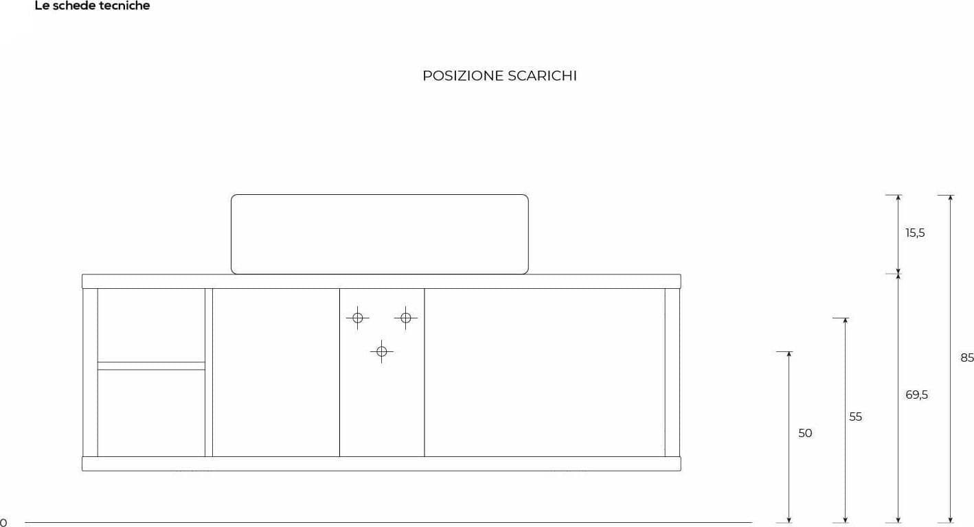 Mobili da bagno sospeso completo con lavabo, colonna e cassettiera rovere e marmo Casa e cucina/Bagno/Mobili da bagno/Mobiletti e armadietti/Mobili a terra Decor Space - Altamura, Commerciovirtuoso.it