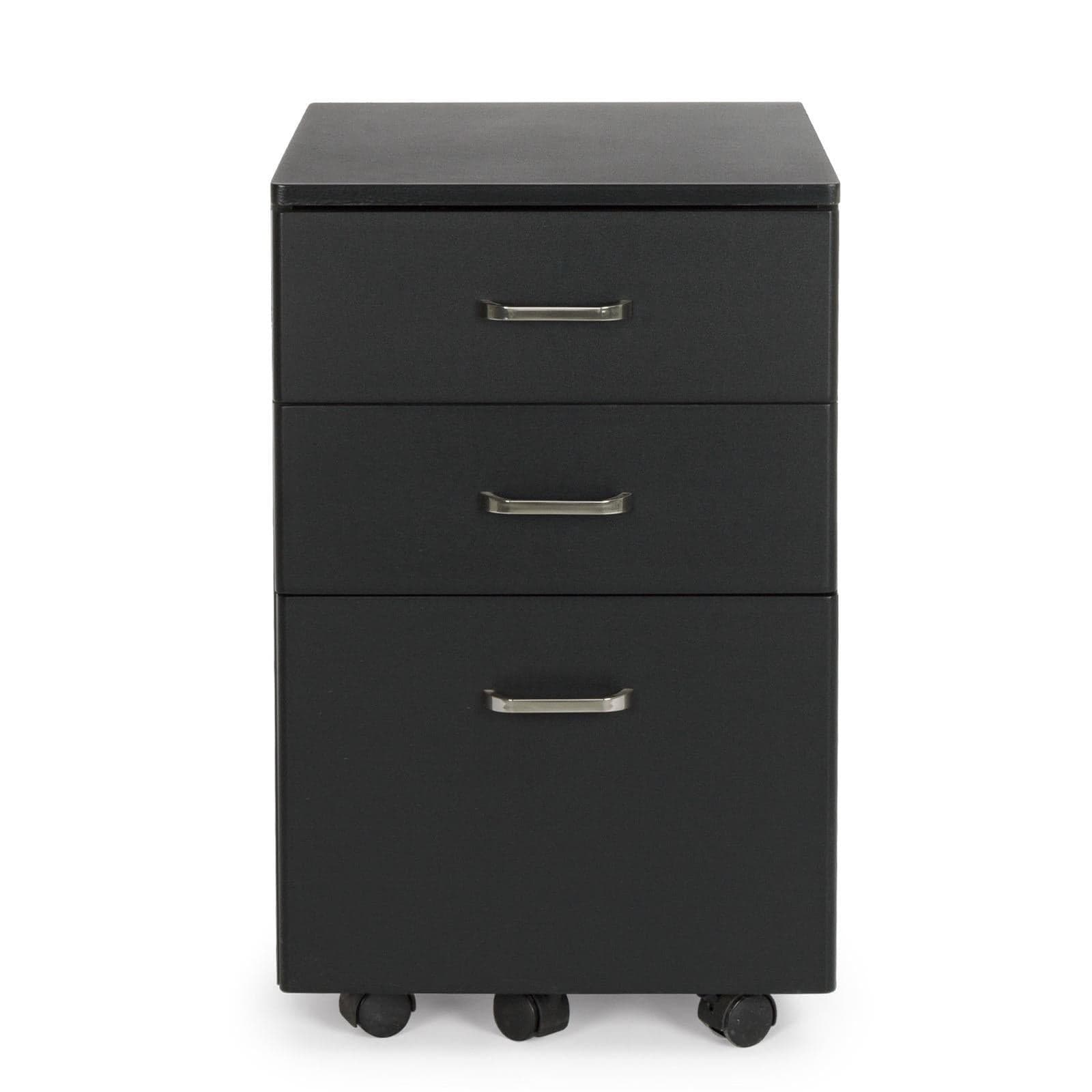 Cassettiera da ufficio "Nadir" con ruote e 3 cassetti per scrivania altezza 65 cm in Cassetti Decor Space - Altamura, commercioVirtuoso.it