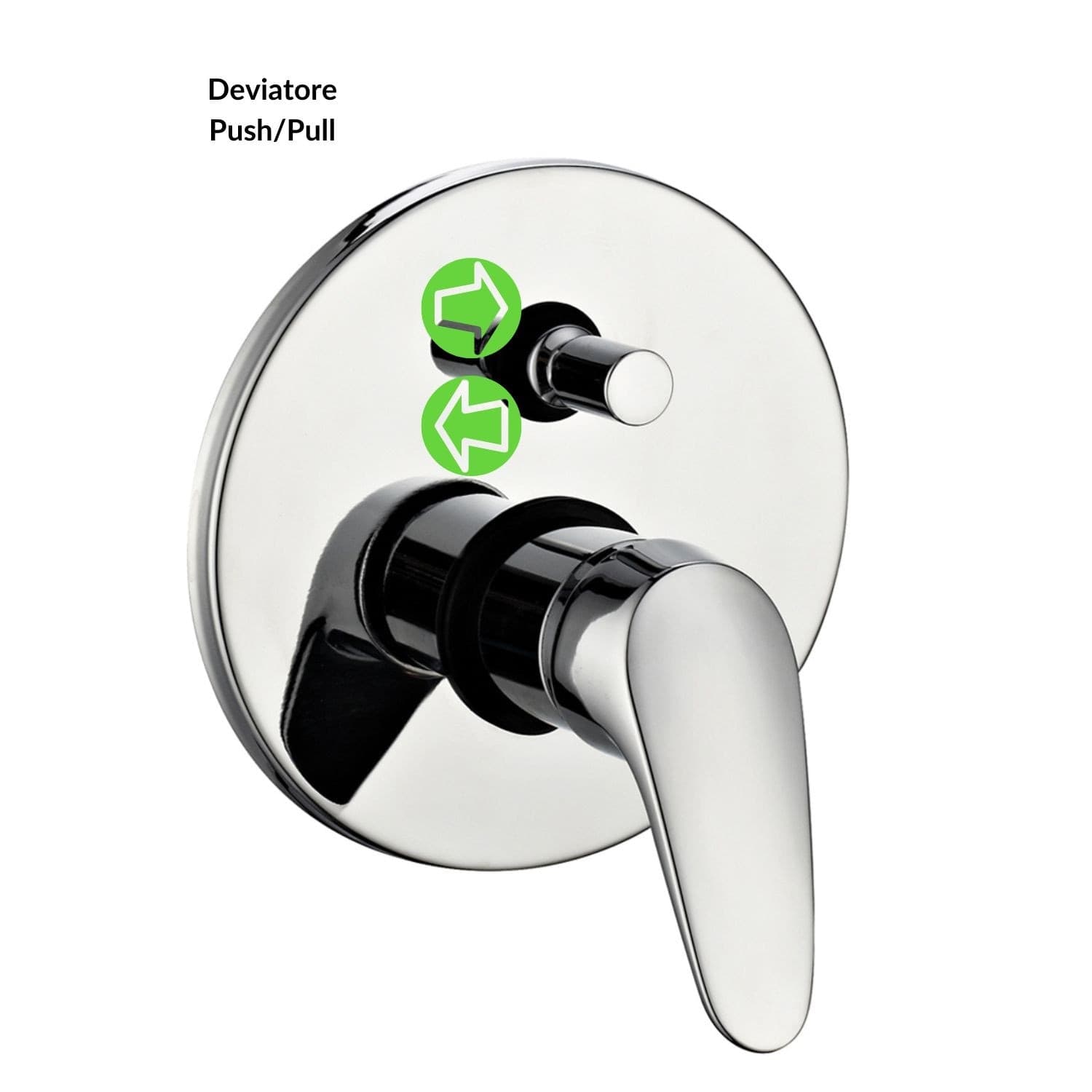 Miscelatore Doccia Parete Europa Incasso con Deviatore Ottone Colore Cromato - 4