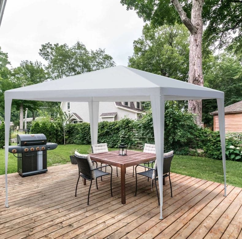 Gazebo "Oasis" Bianco da giardino 3 x 3 mt per esterno impermeabile in Gazebo Decor Space - Altamura, commercioVirtuoso.it