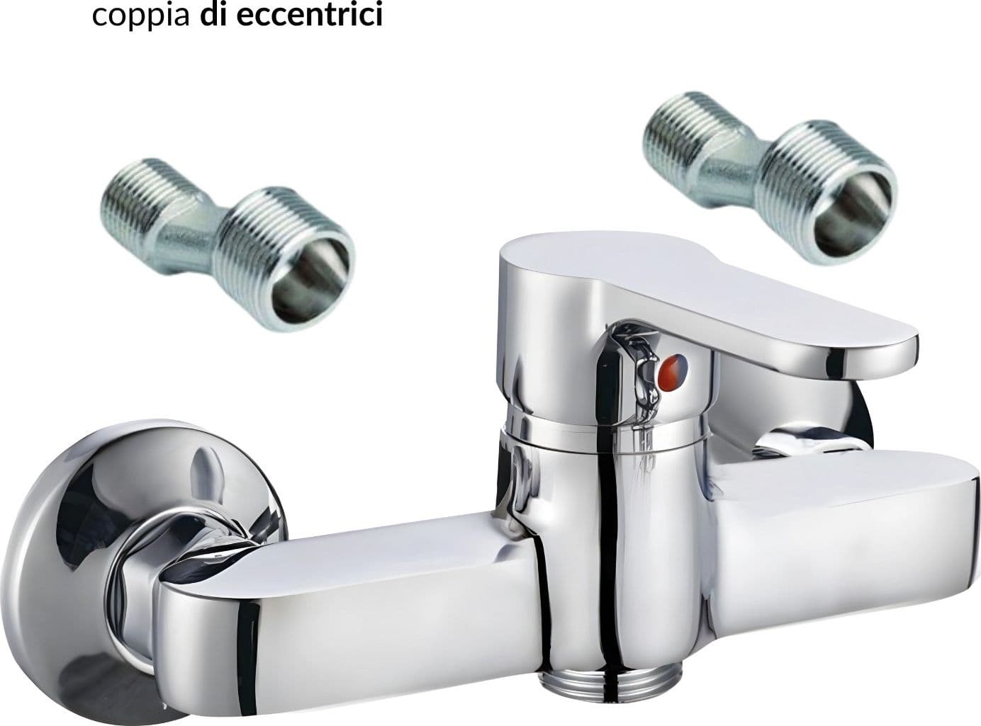 Miscelatore Esterno Doccia Monocomando Cromo Lucido - 4