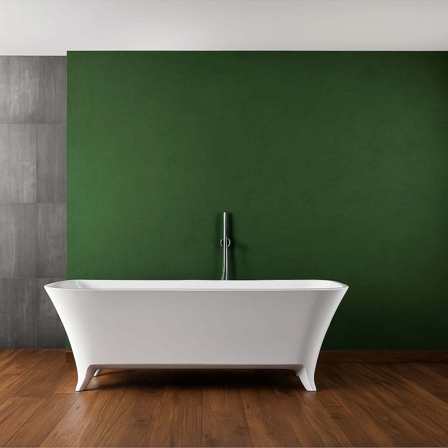 Vasca Da Bagno Free Standing Hannah In Artificial Stone Bianco Opaco - 4