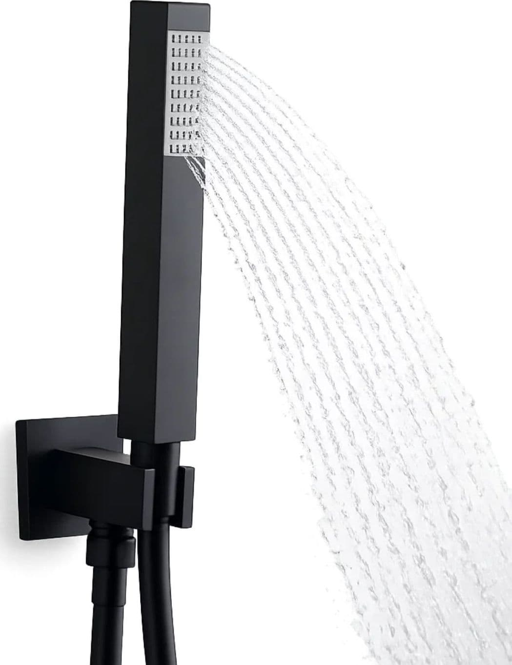 Kit Presa Acqua Con Presa Acqua e Doccetta Nera Opaca - 3