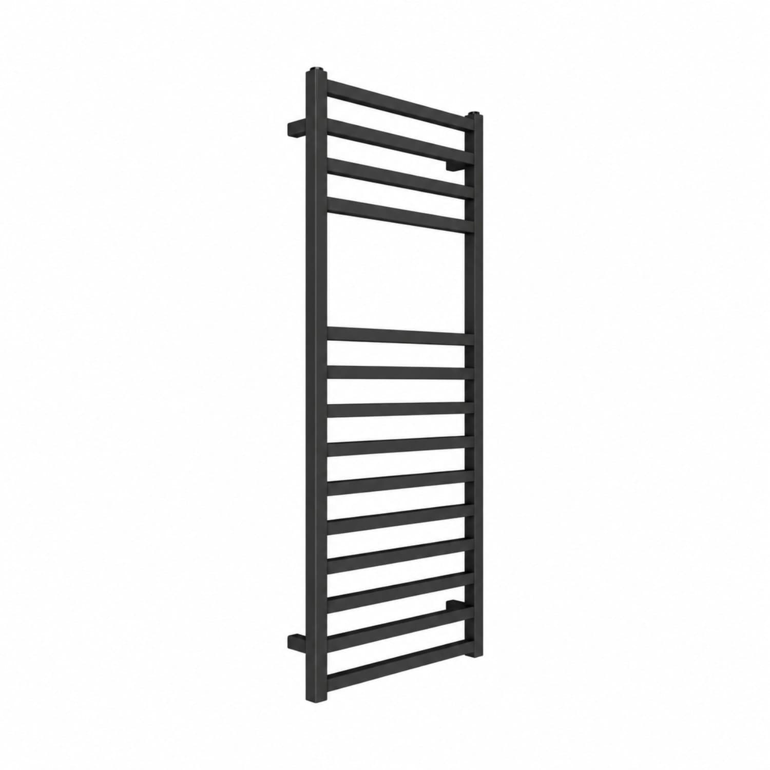 Termoarredo Scaldasalviette Quadrato Nero Opaco Per Bagno - 41