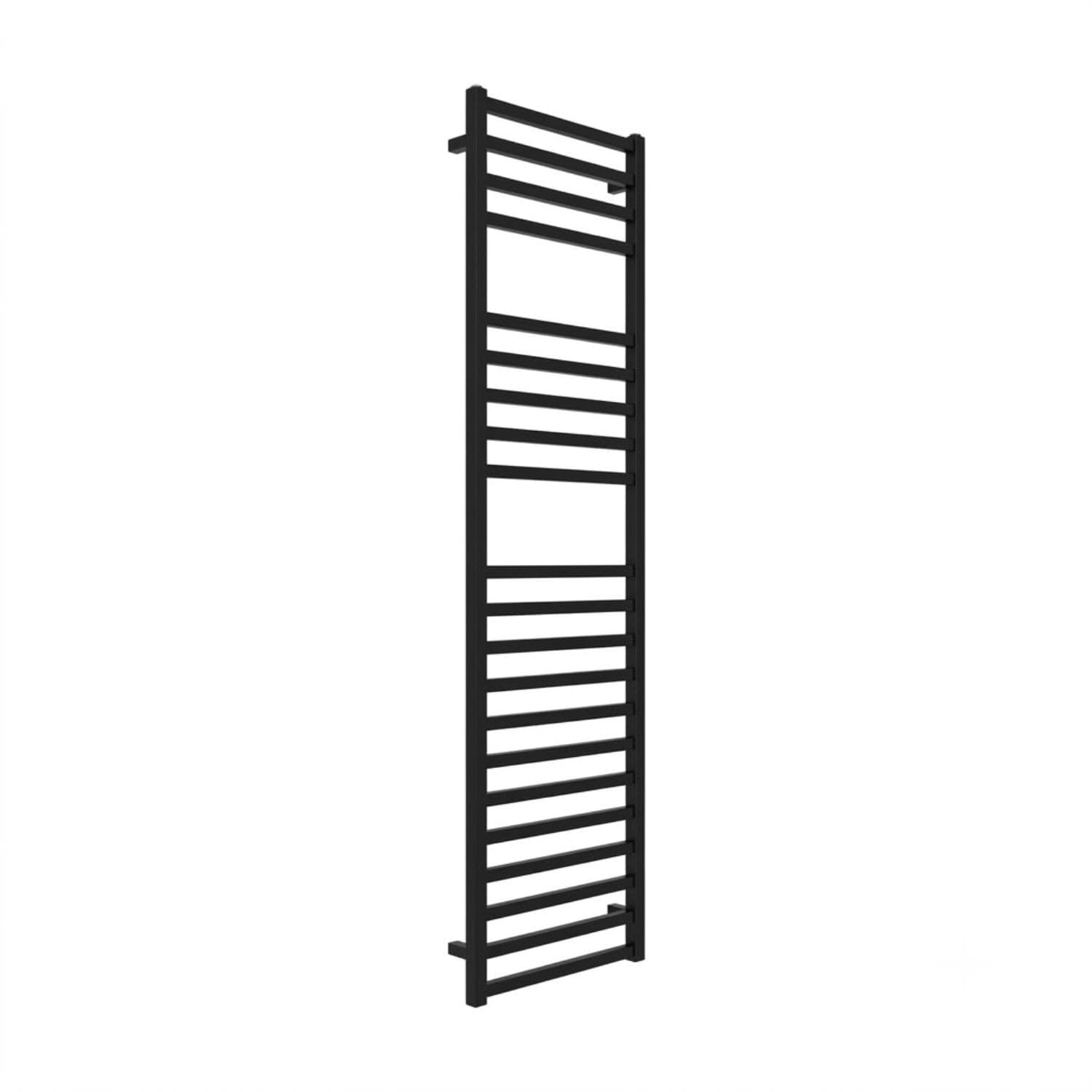 Termoarredo Scaldasalviette Quadrato Nero Opaco Per Bagno - 35