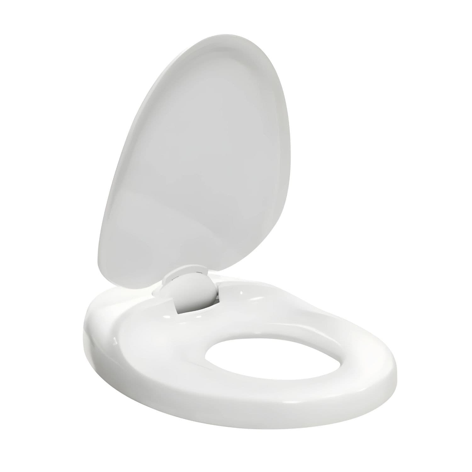Sedile Wc Copri Water Tavoletta Vaso Universale Bianco Polipropilene PP Baby Family Sistema Soft Closing Bagno - 2