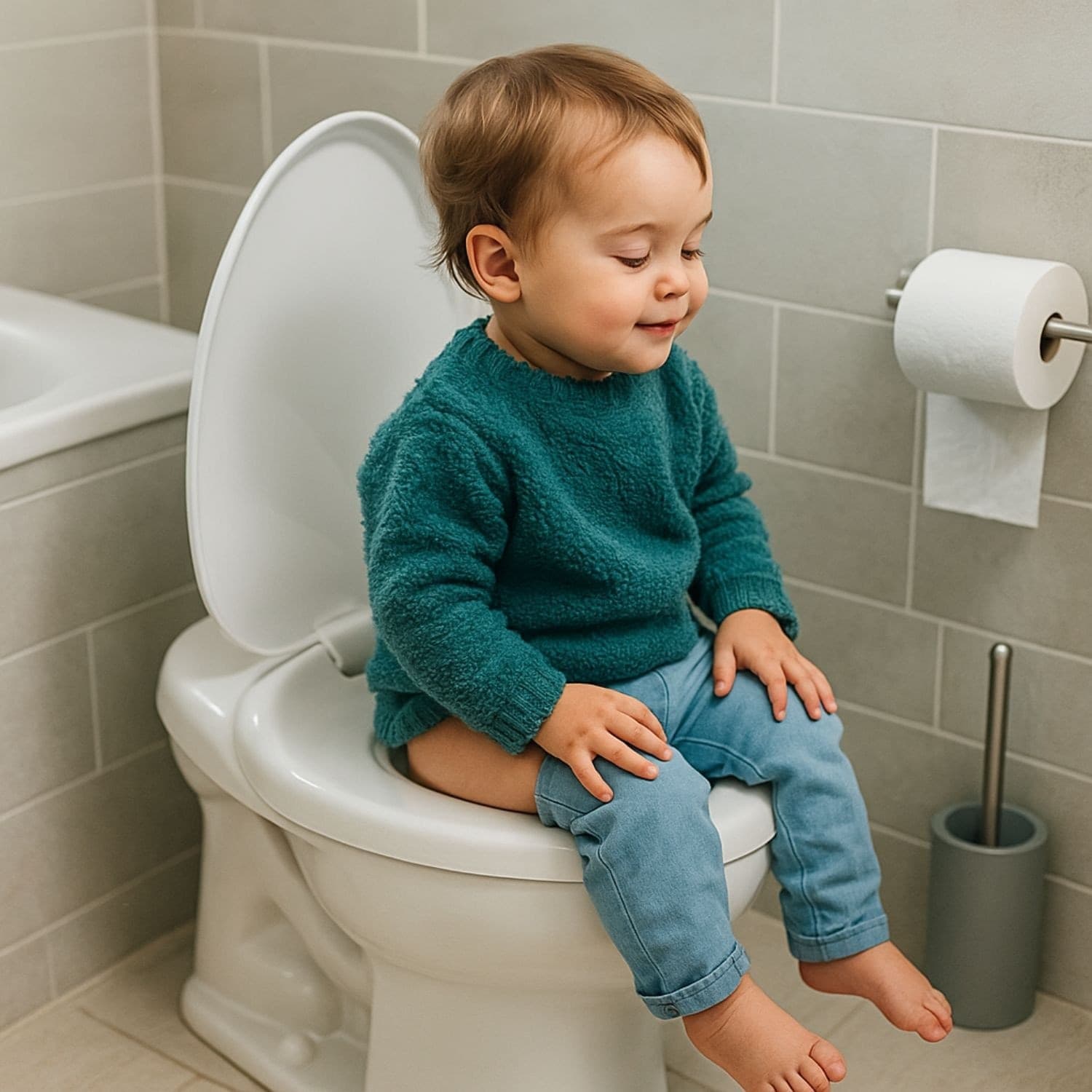 Sedile Wc Copri Water Tavoletta Vaso Universale Bianco Polipropilene PP Baby Family Sistema Soft Closing Bagno - 3