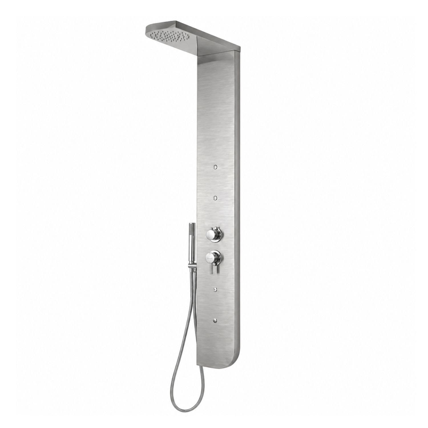 Colonna Doccia Acciaio Inox 3 Funzioni 4 Bocchette Idro Lombari L20xP50xH150  005B - 9