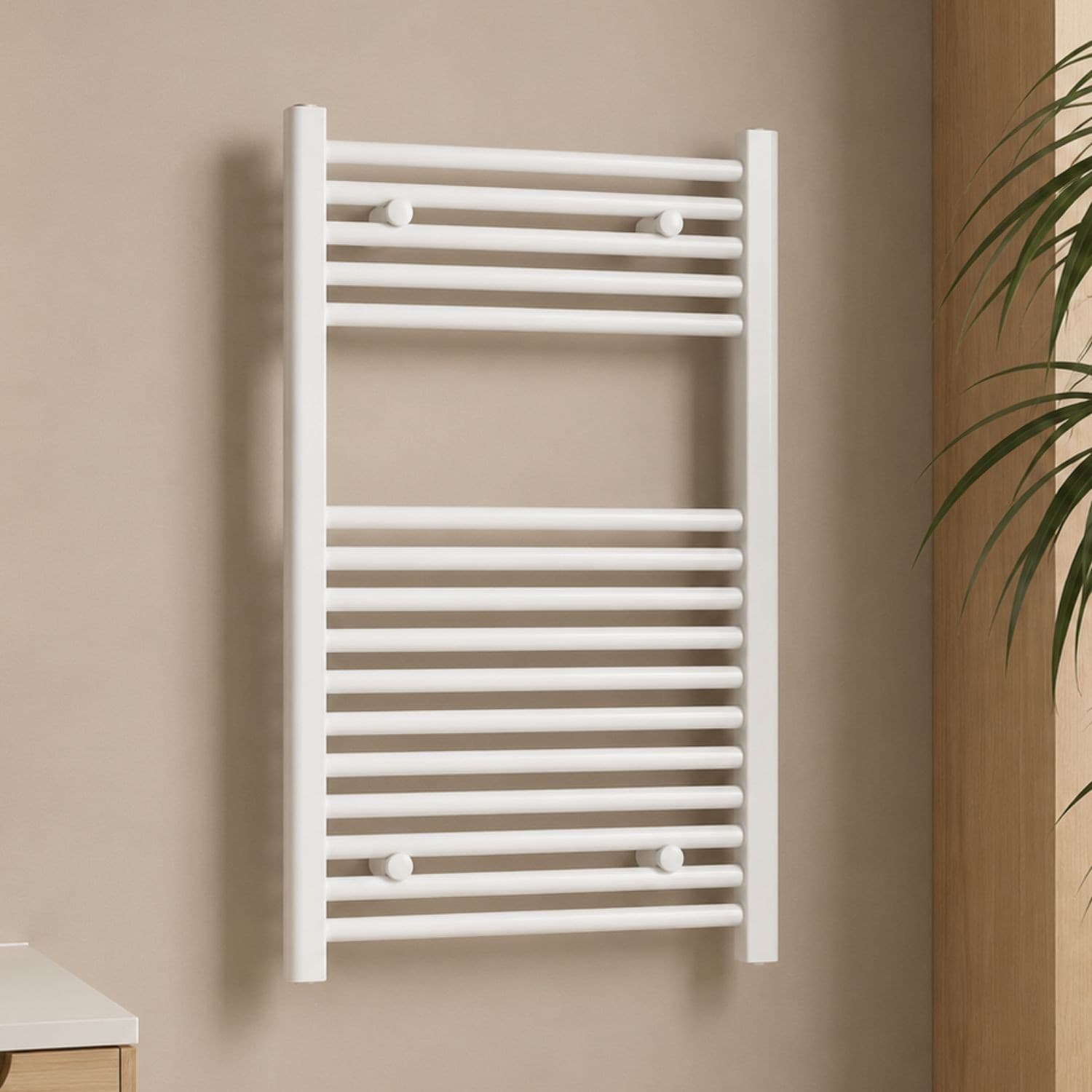 OGOMONDO Termoarredo Bianco Bagno Acciaio Calorifero Termosifone Fai da te/Prodotti per la costruzione/Riscaldamento e raffreddamento/Impianti di riscaldamento centralizzato e accessori/Radiatori Ogomondo - Martina Franca, Commerciovirtuoso.it