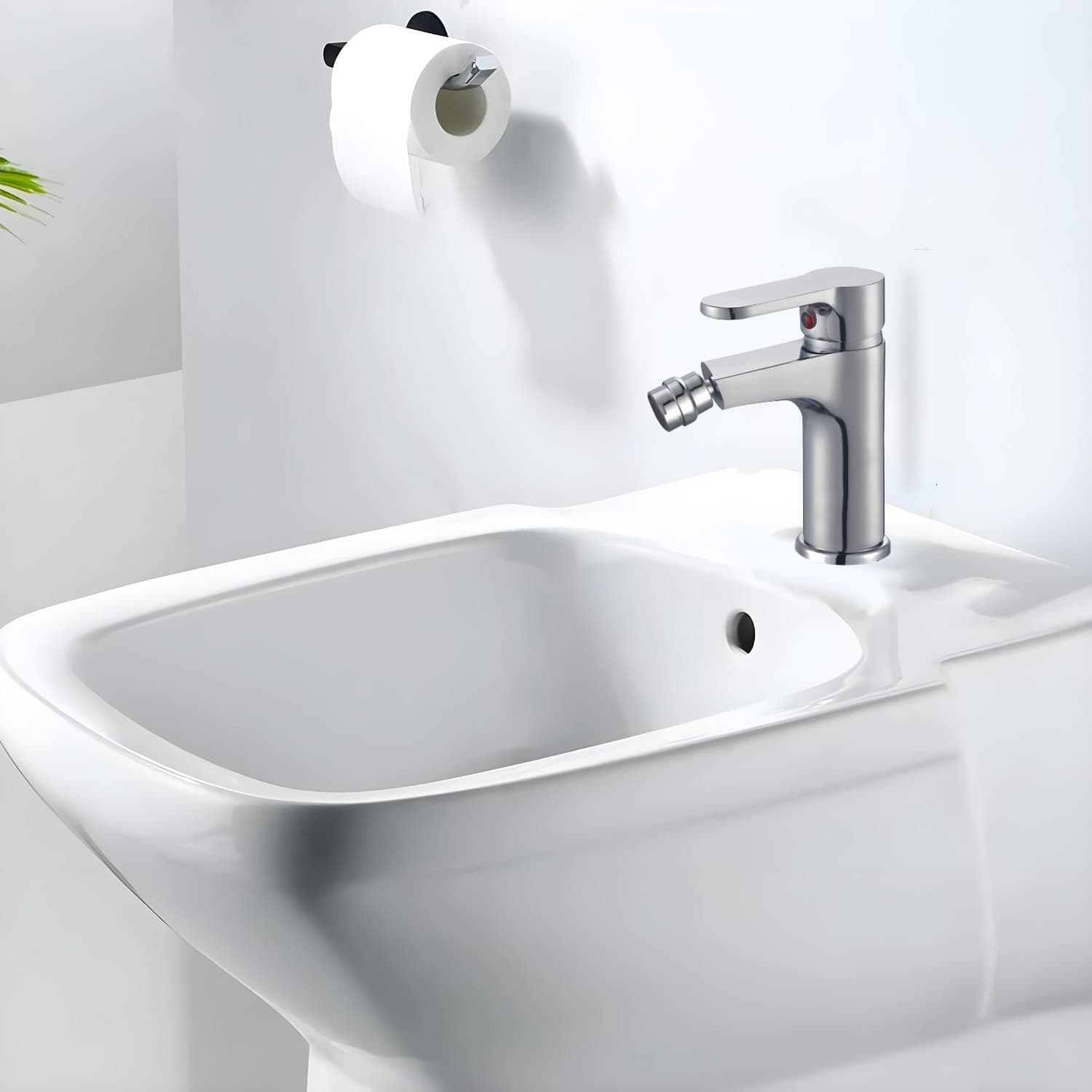 Miscelatore Rubinetto Bidet Cromato Bagno Casa - 6