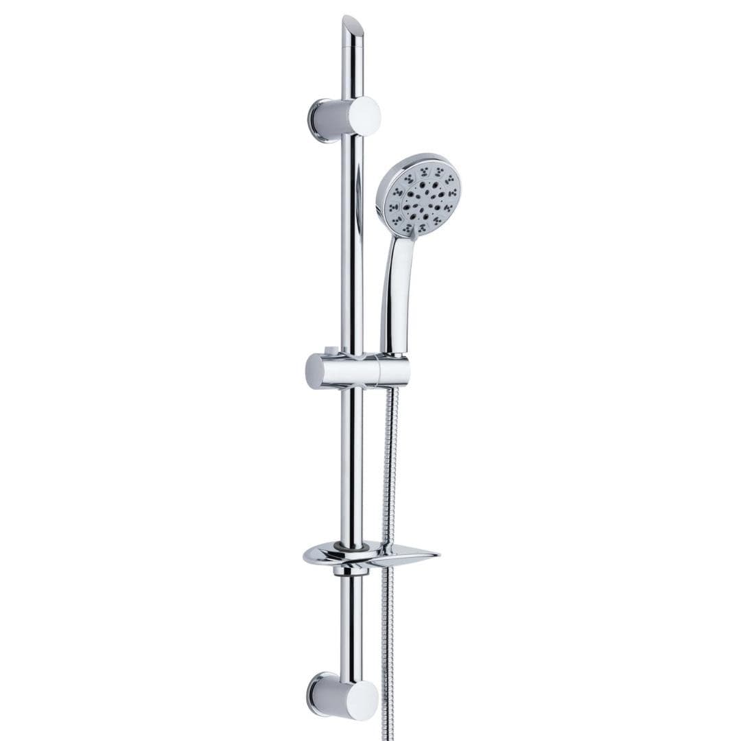 Asta Doccia Saliscendi 005 Completo Doccetta 5 Funzioni Multigetto Salvaforo H 72 CM - 5