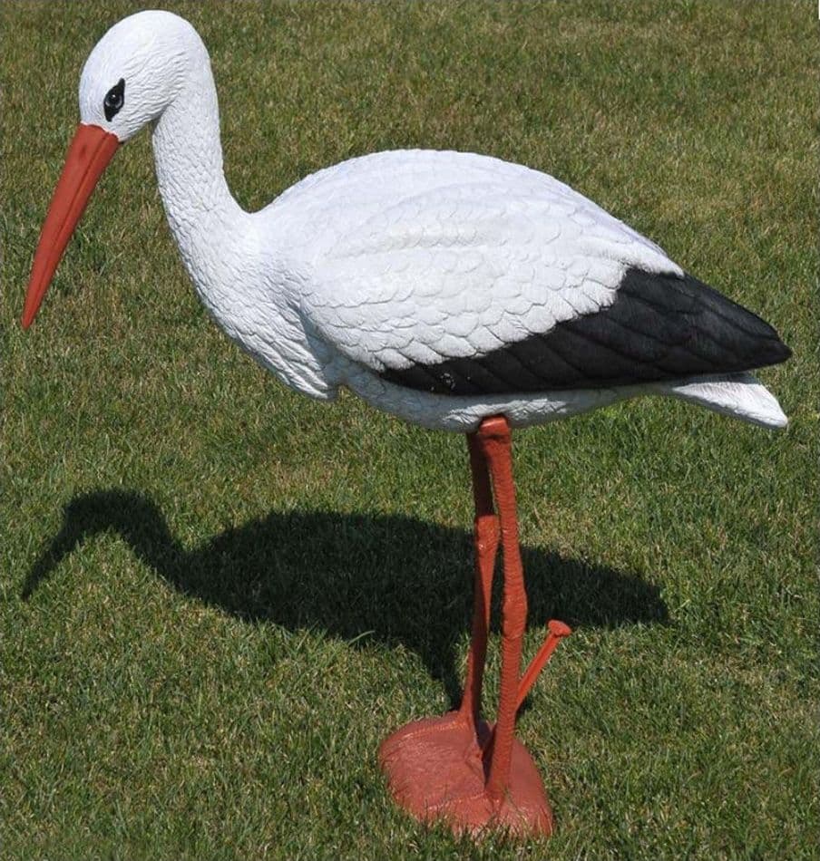 Cicogna Decorazione per Laghetti e Giardini Altezza 75 Cm - 2
