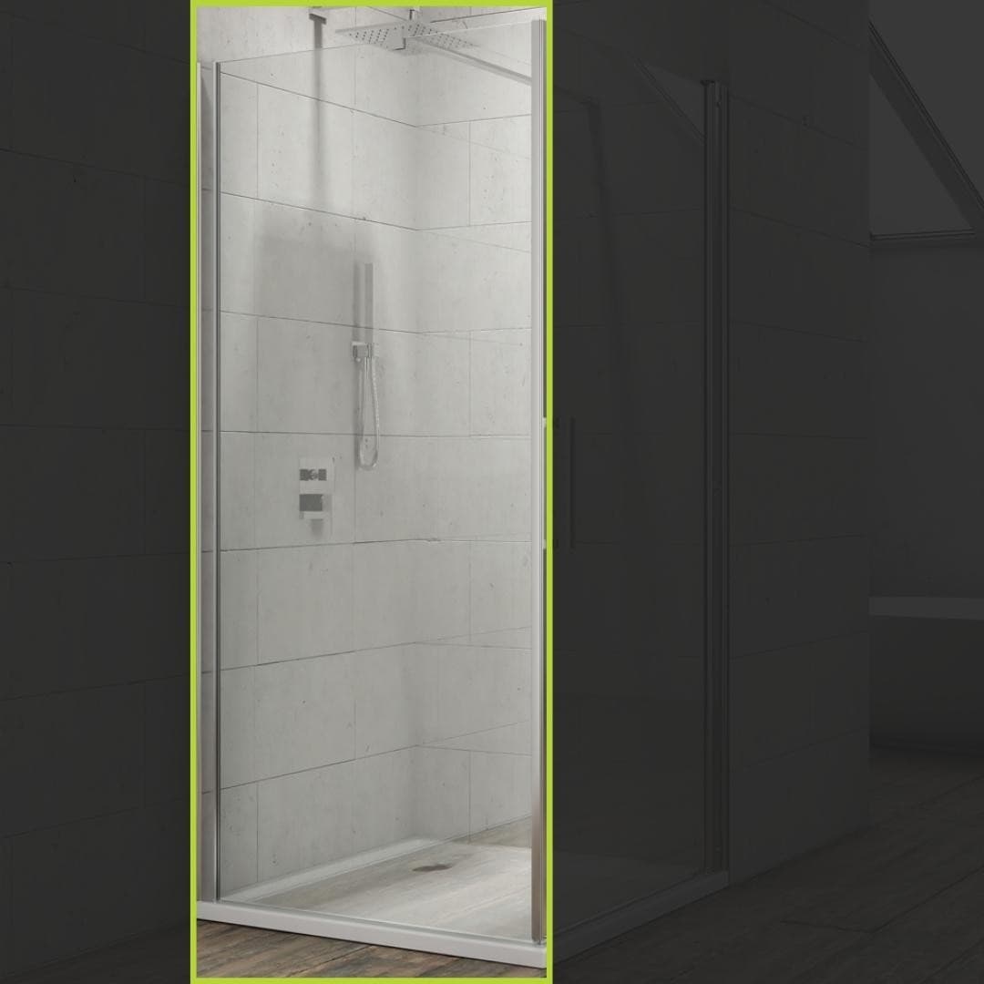 Lato Fisso per Box Doccia Porta battente Swing Cristallo Temprato - 3