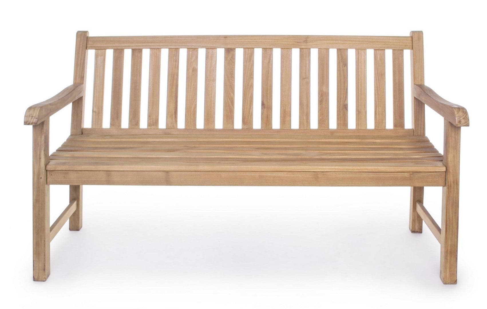 Panchina da giardino "Linda" in legno di Teak massiccio, con braccioli, per esterno e veranda in Panche Decor Space - Altamura, commercioVirtuoso.it