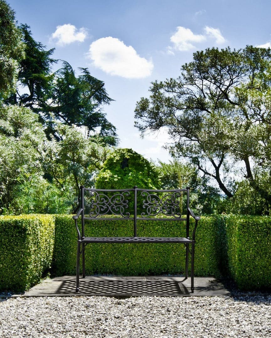 Panchina da giardino "Giglio" 2 posti, in alluminio, per esterno e veranda in Panche Decor Space - Altamura, commercioVirtuoso.it