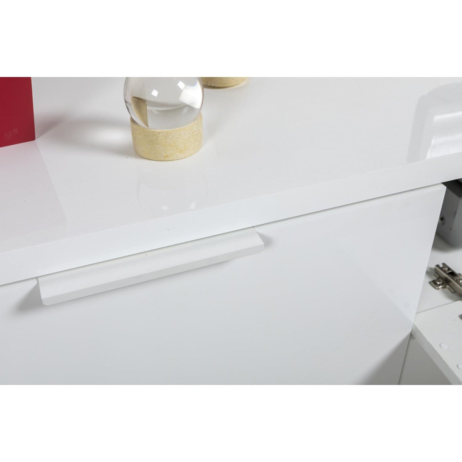 Madia porta TV con 2 cassetti e 2 ante, mobile basso in legno "Made in Italy" 240 cm in Pareti attrezzate Decor Space - Altamura, commercioVirtuoso.it