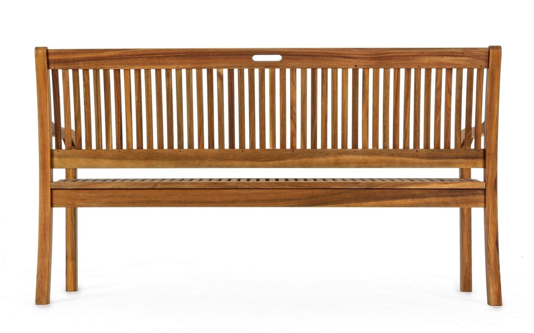 Panchina da giardino "Noemi" in legno di acacia, struttura resistente per esterno in Panche Decor Space - Altamura, commercioVirtuoso.it