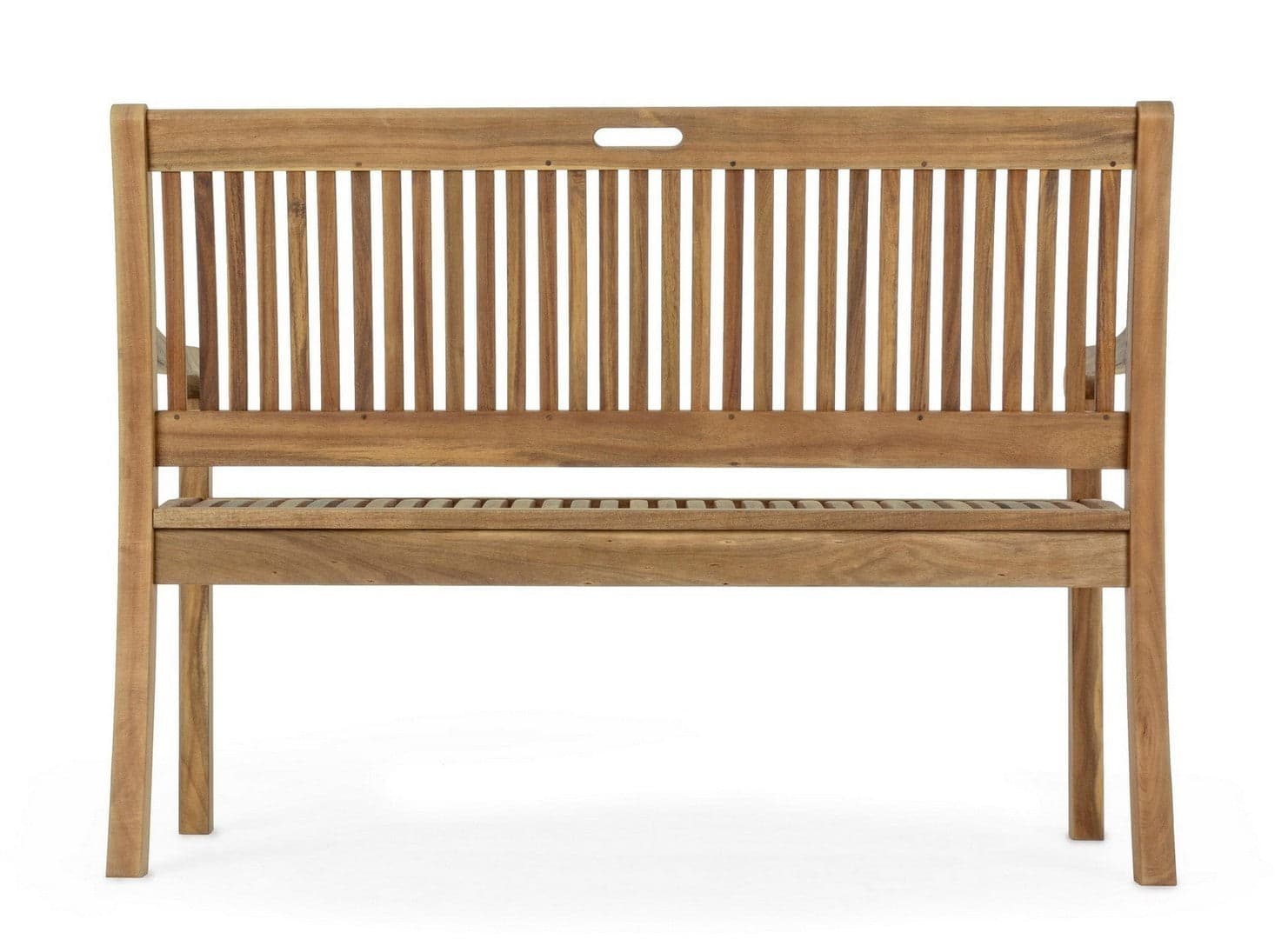 Panchina da giardino "Noemi" in legno di acacia, struttura resistente per esterno in Panche Decor Space - Altamura, commercioVirtuoso.it