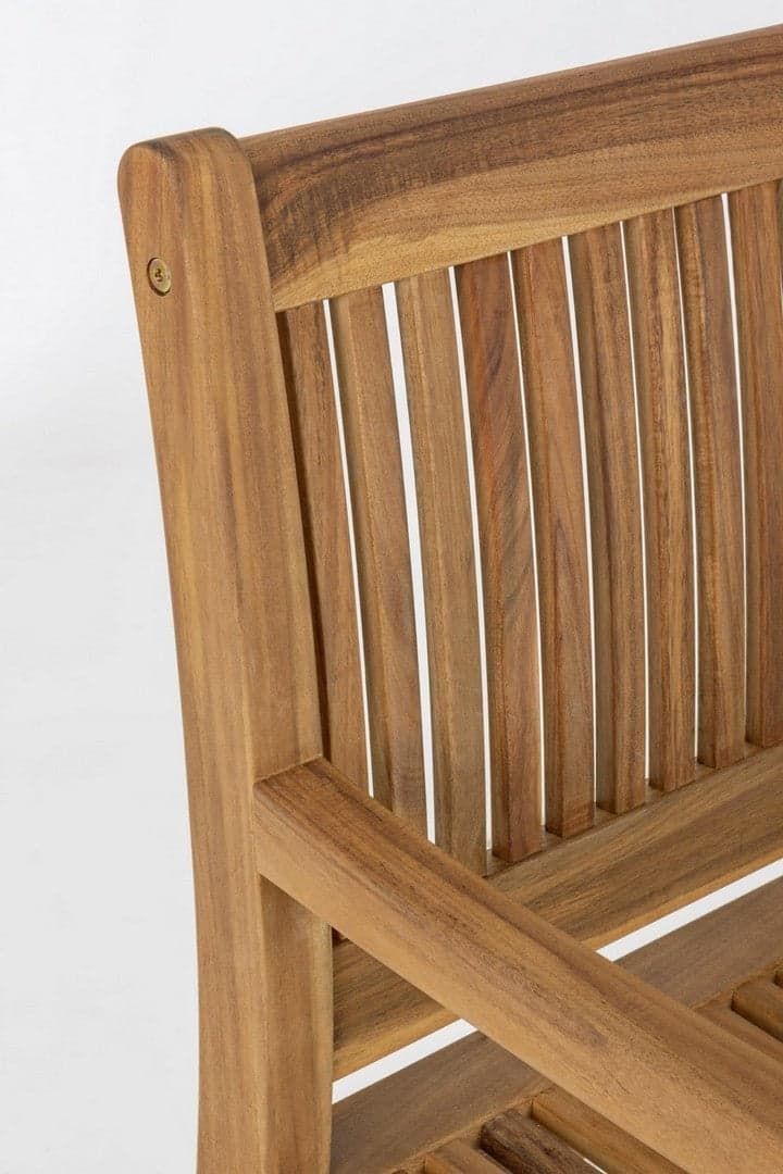 Panchina da giardino "Noemi" in legno di acacia, struttura resistente per esterno in Panche Decor Space - Altamura, commercioVirtuoso.it