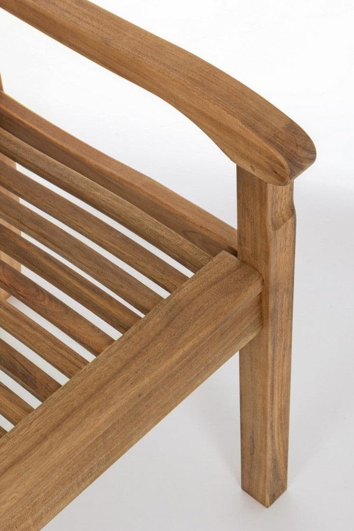 Panchina da giardino "Noemi" in legno di acacia, struttura resistente per esterno in Panche Decor Space - Altamura, commercioVirtuoso.it